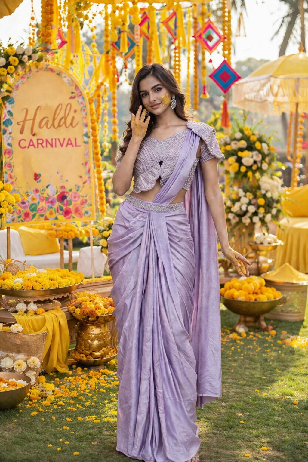 Lilac Grace Designer Saree