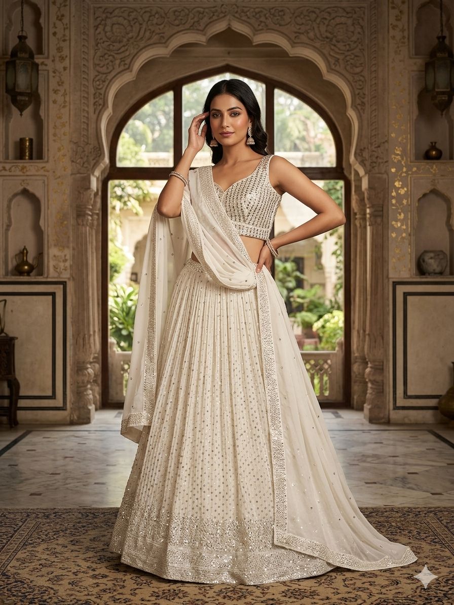 Ivory Moonlight Lehenga Set