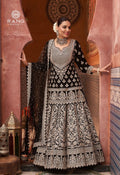Black & Silver Royal Sharara Lehenga Set