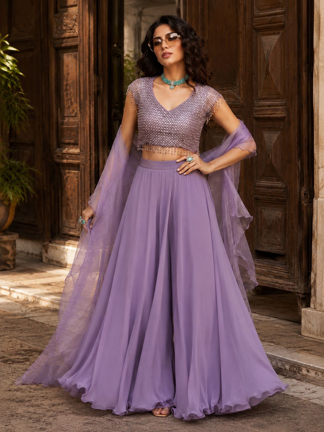 Celestia Embellished Designer Lehenga Set
