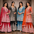 Royal Zari Embroidered Sharara Set