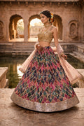 Multicolor Floral Printed Festive Lehenga Choli