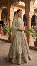Heavy Embroidered Bridal Lehenga Set